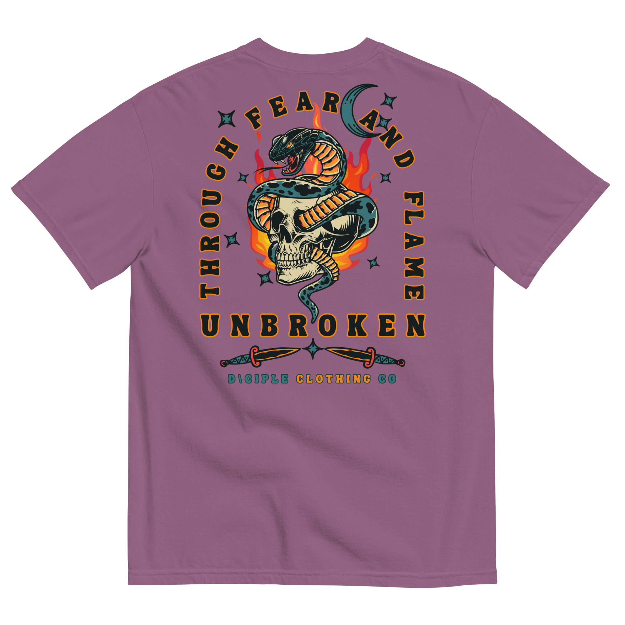 Through Fear and Flame Unbroken Heavy Weight T-Shirt | Dciple Clothing Co