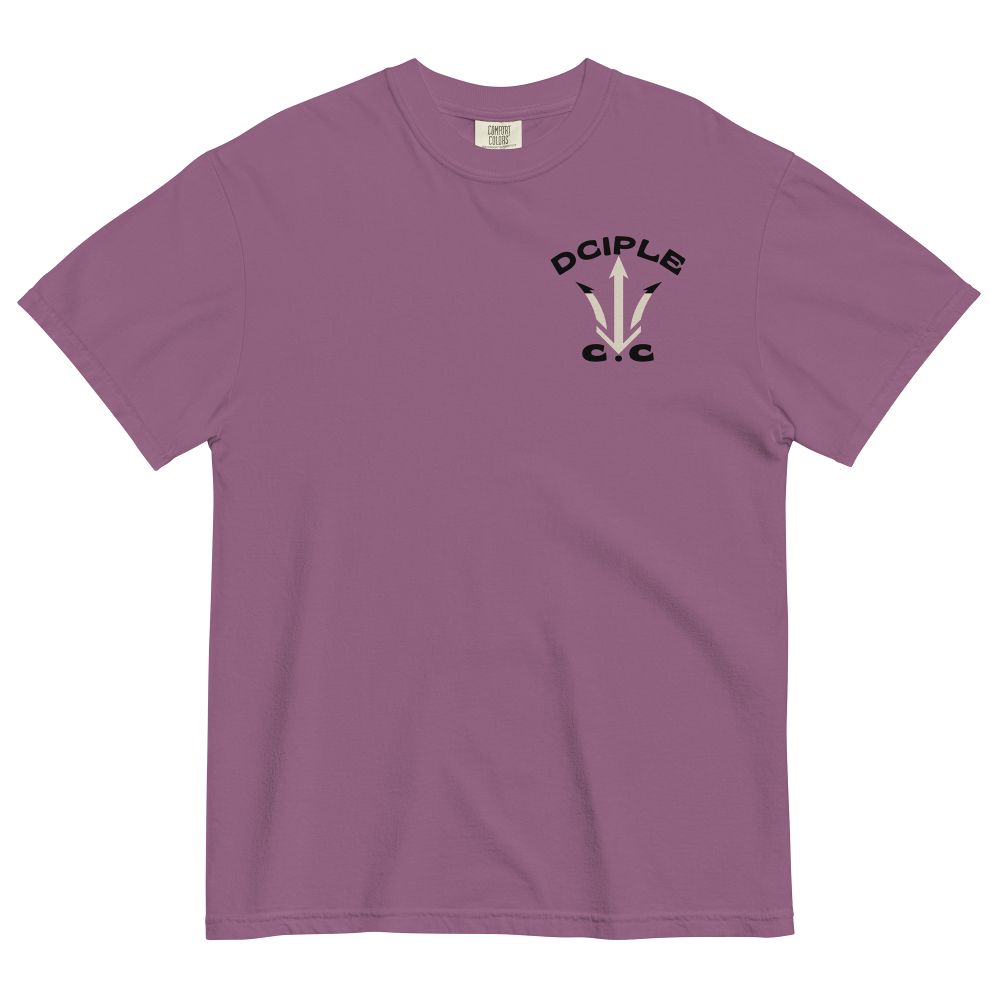 Black Water Navigation Club High Tide Division angler fish graphic t-shirt by Dciple Clothing Co featuring hidden shark silhouettes and a premium Comfort Colors garment-dyed design.