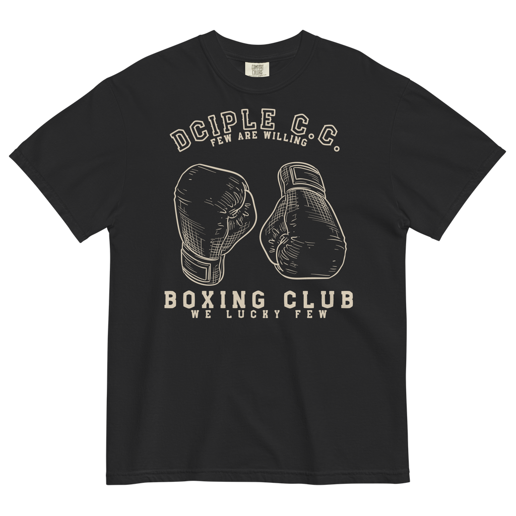 We Lucky Few Boxing Club T-Shirt with vintage boxing glove graphic and classic gym-inspired typography