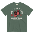 We Lucky Few Boxing Club T-Shirt grey heather Dciple Clothing Co front and back graphic boxing gloves vintage style