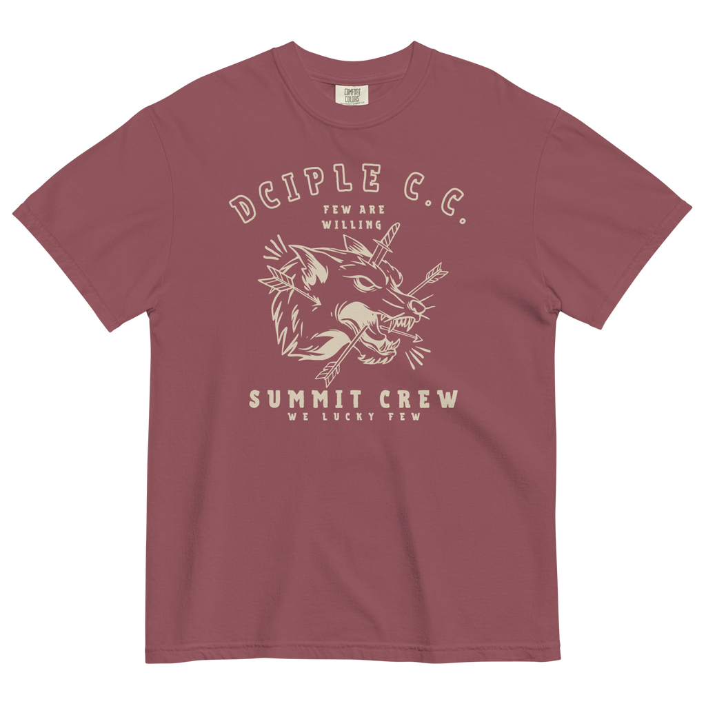 We Lucky Few Summit Crew wolf graphic T-Shirt by Dciple Clothing Co