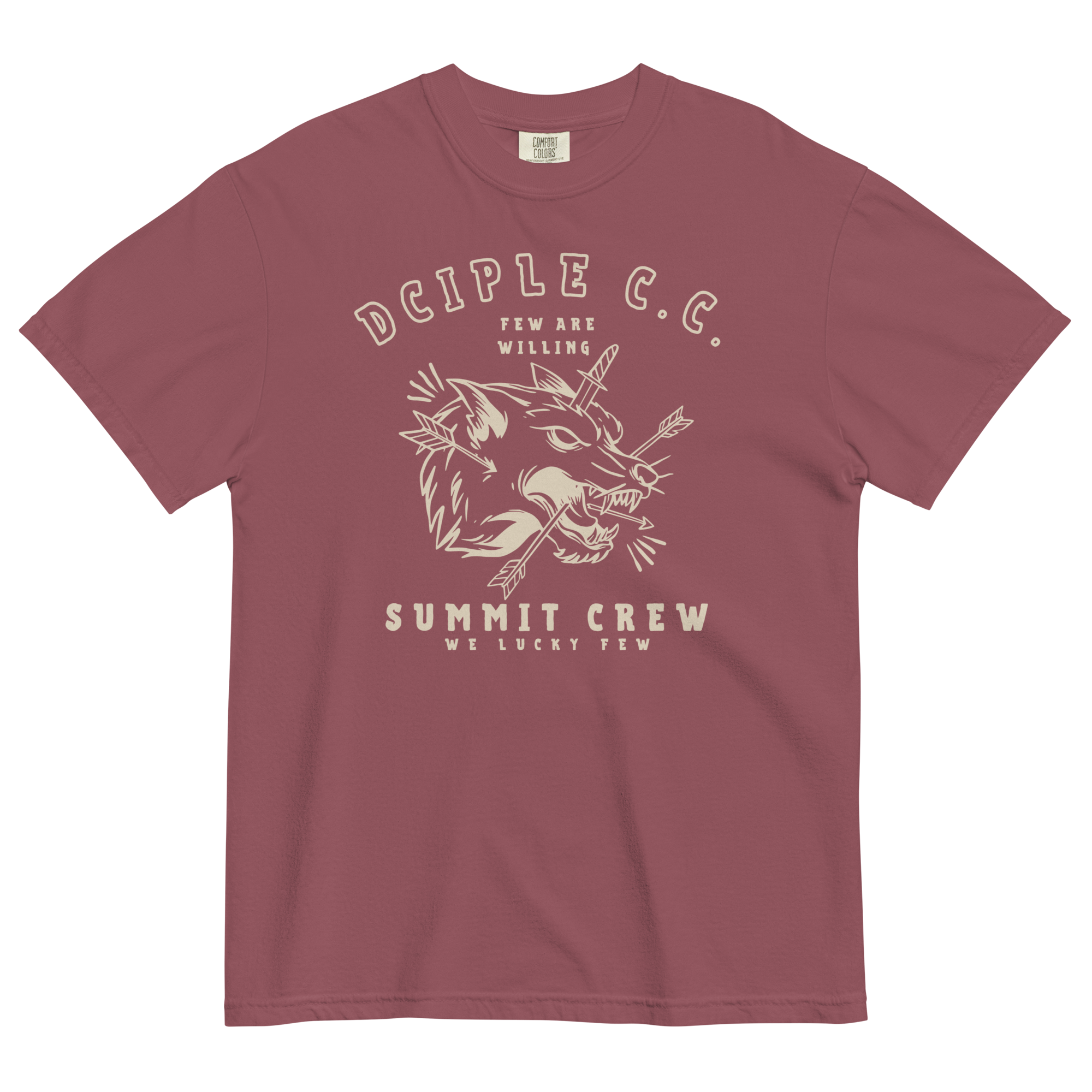 We Lucky Few Summit Crew wolf graphic T-Shirt by Dciple Clothing Co