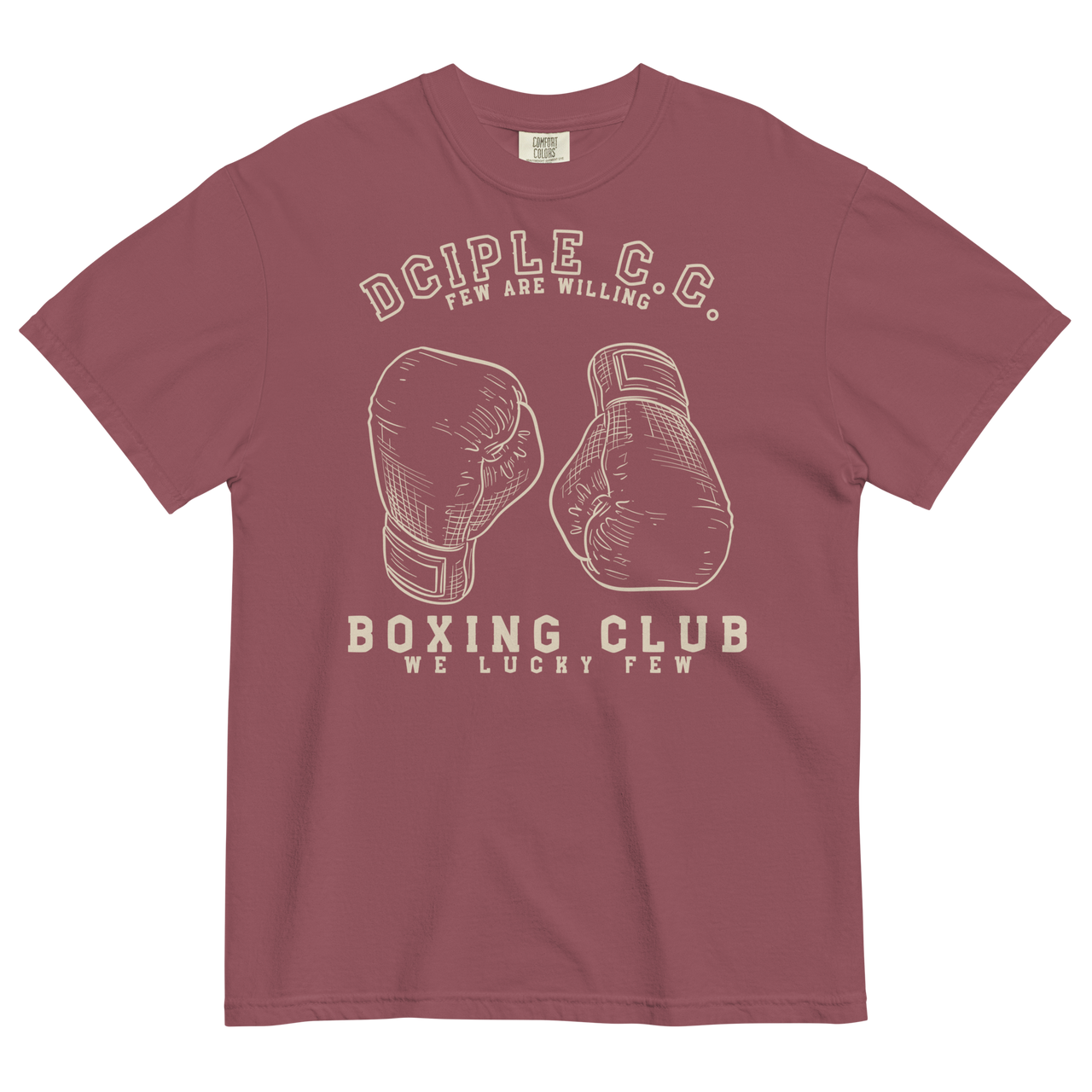 We Lucky Few Boxing Club T-Shirt with vintage boxing glove graphic and classic gym-inspired typography