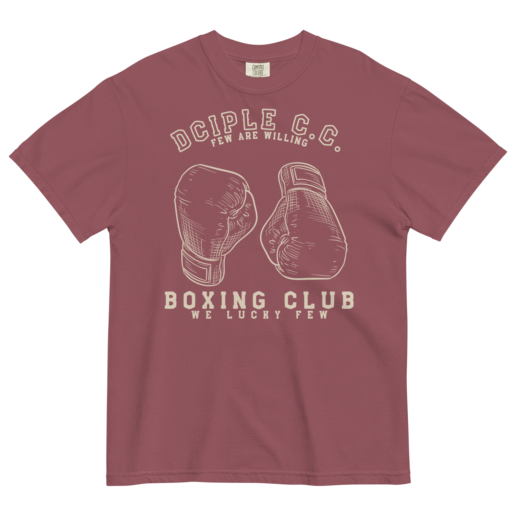 We Lucky Few Boxing Club T-Shirt with vintage boxing glove graphic and classic gym-inspired typography