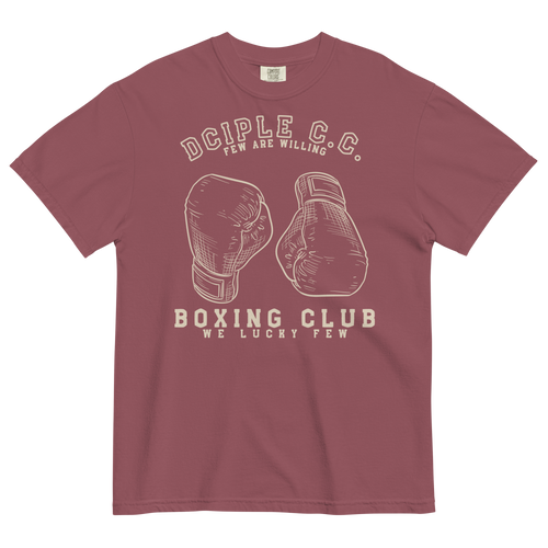 We Lucky Few Boxing Club T-Shirt with vintage boxing glove graphic and classic gym-inspired typography