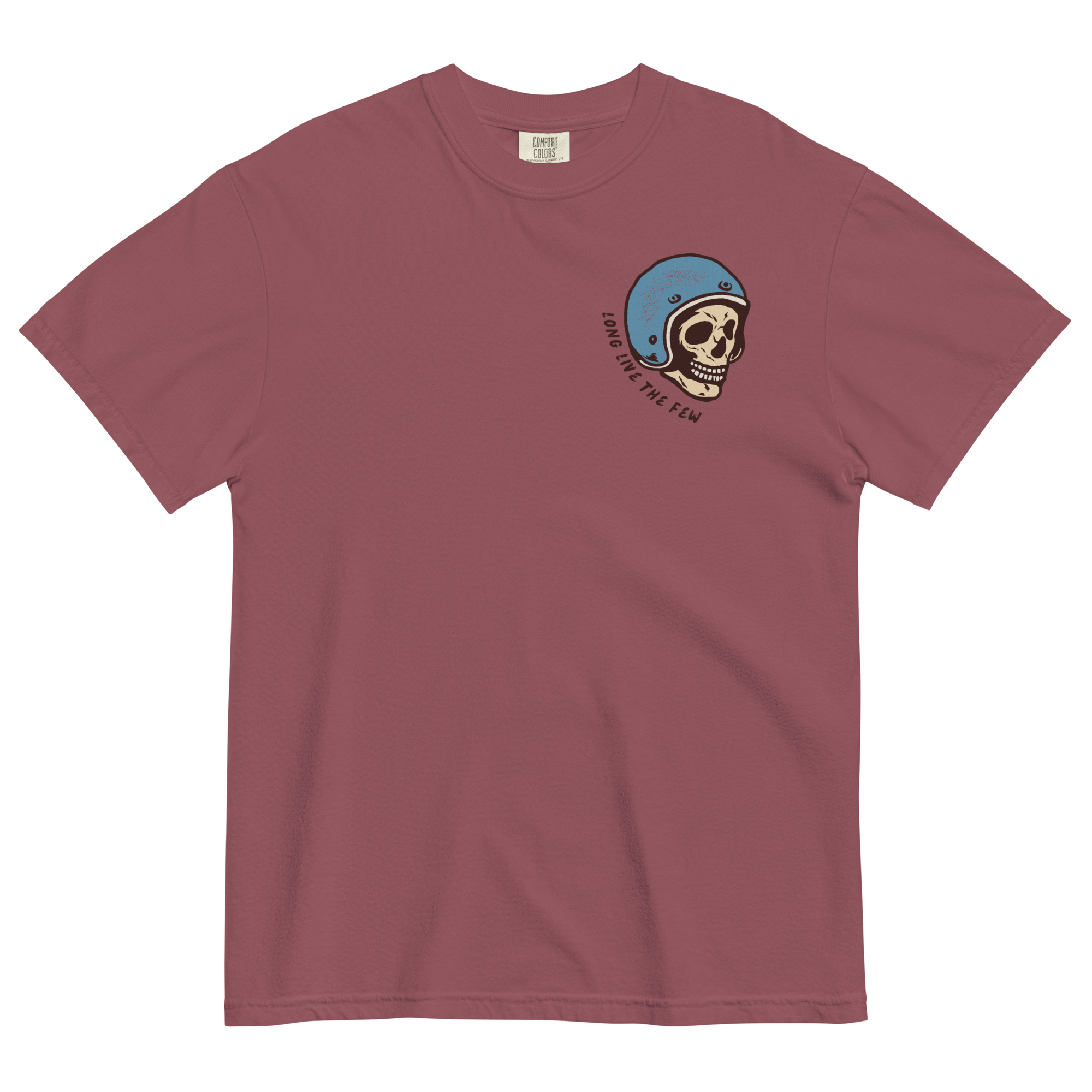 Headed Nowhere Fast vintage motorcycle skull graphic on a Comfort Colors T-shirt by Dciple Clothing Co