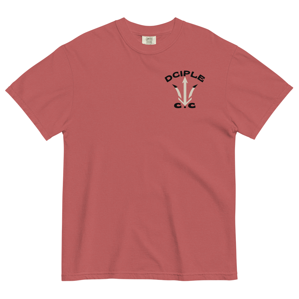 Black Water Navigation Club High Tide Division angler fish graphic t-shirt by Dciple Clothing Co featuring hidden shark silhouettes and a premium Comfort Colors garment-dyed design.