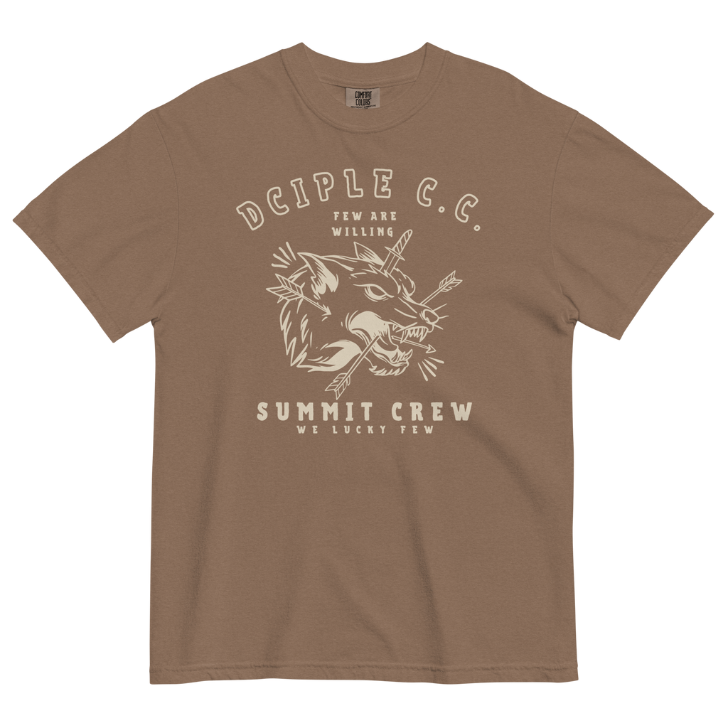 We Lucky Few Summit Crew wolf graphic T-Shirt by Dciple Clothing Co