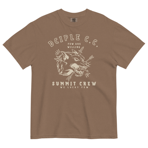 We Lucky Few Summit Crew wolf graphic T-Shirt by Dciple Clothing Co