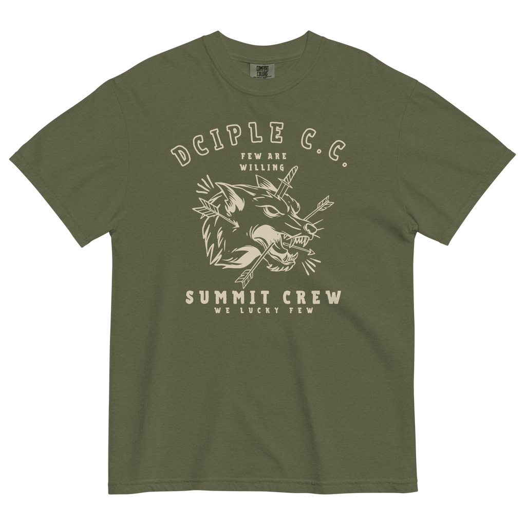 We Lucky Few Summit Crew wolf graphic T-Shirt by Dciple Clothing Co