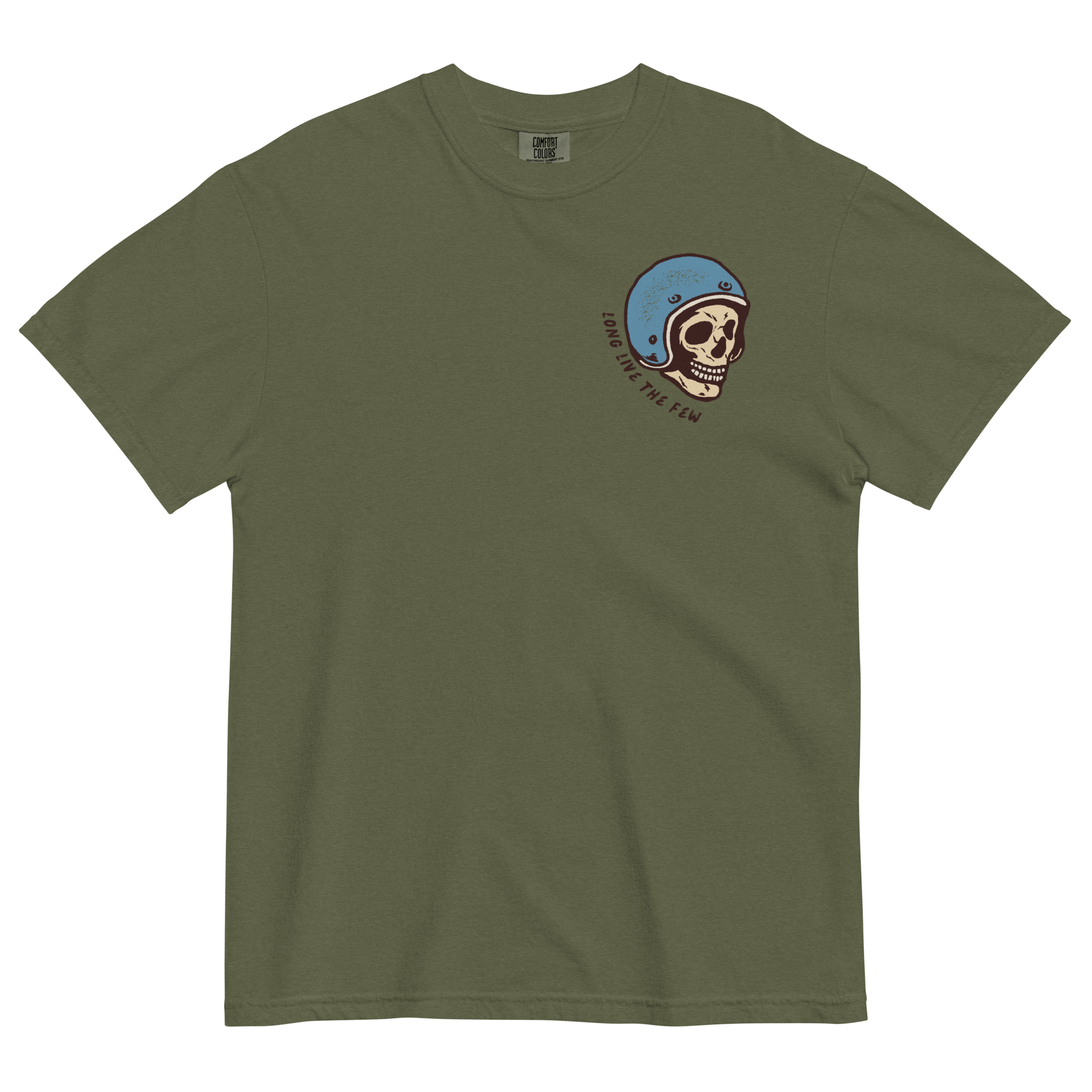 Headed Nowhere Fast vintage motorcycle skull graphic on a Comfort Colors T-shirt by Dciple Clothing Co