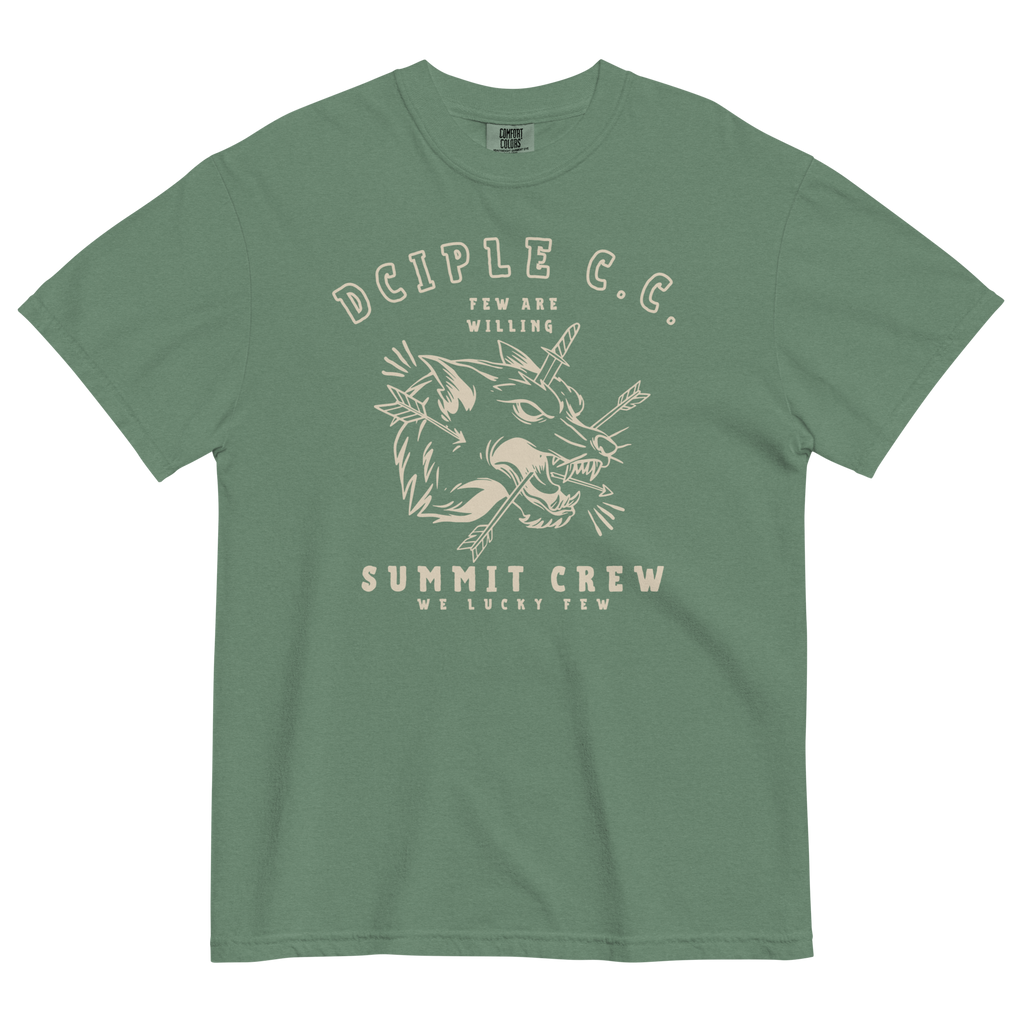 We Lucky Few Summit Crew wolf graphic T-Shirt by Dciple Clothing Co
