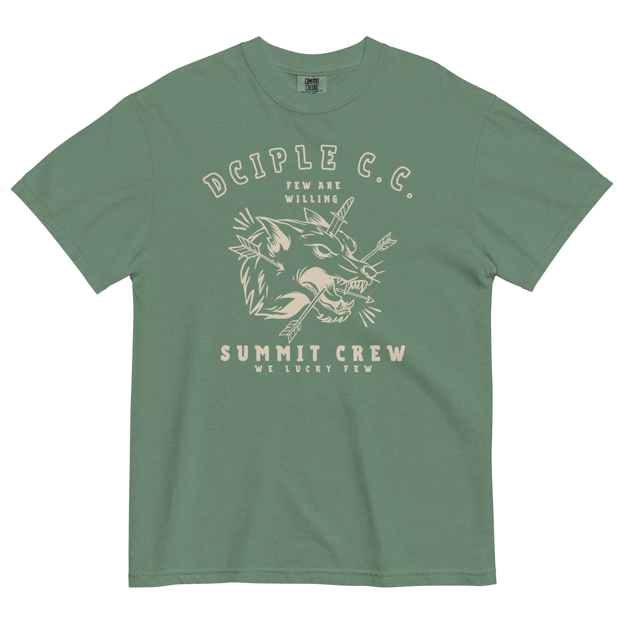 We Lucky Few Summit Crew wolf graphic T-Shirt by Dciple Clothing Co