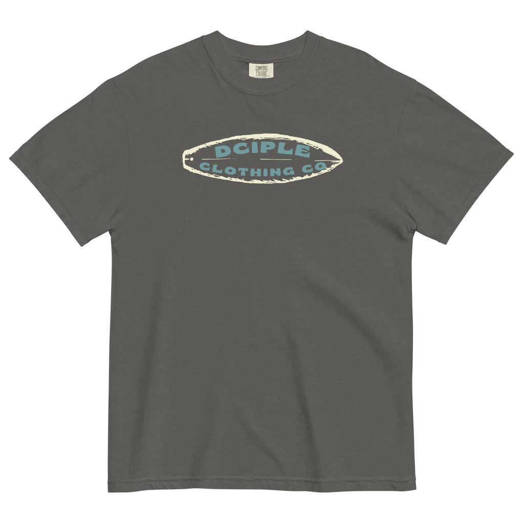High Tide Division Beyond the Breaks Comfort Colors T-Shirt in grey with vintage surf graphic