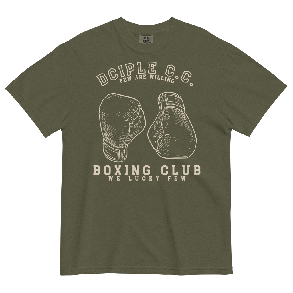 We Lucky Few Boxing Club T-Shirt with vintage boxing glove graphic and classic gym-inspired typography