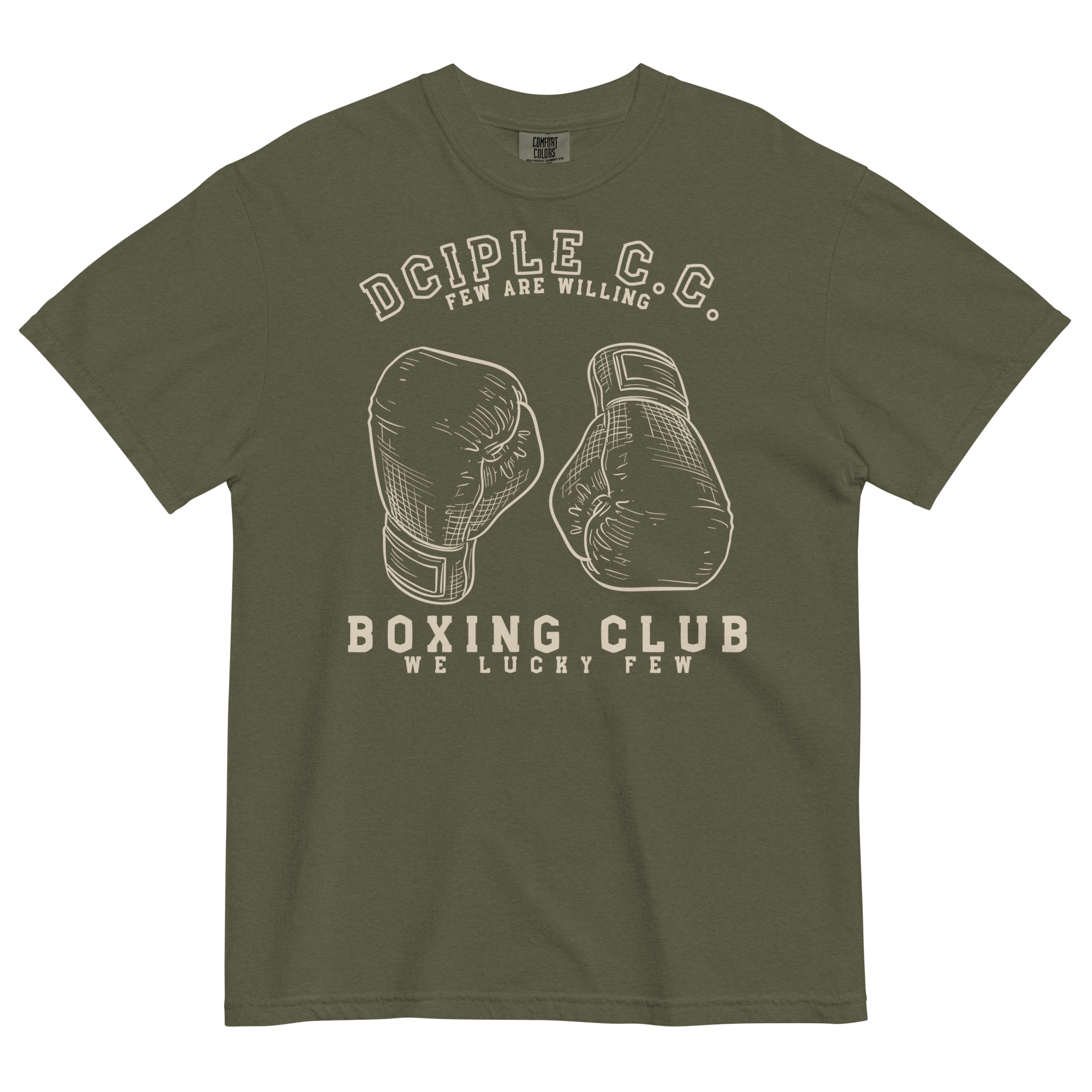 We Lucky Few Boxing Club T-Shirt with vintage boxing glove graphic and classic gym-inspired typography