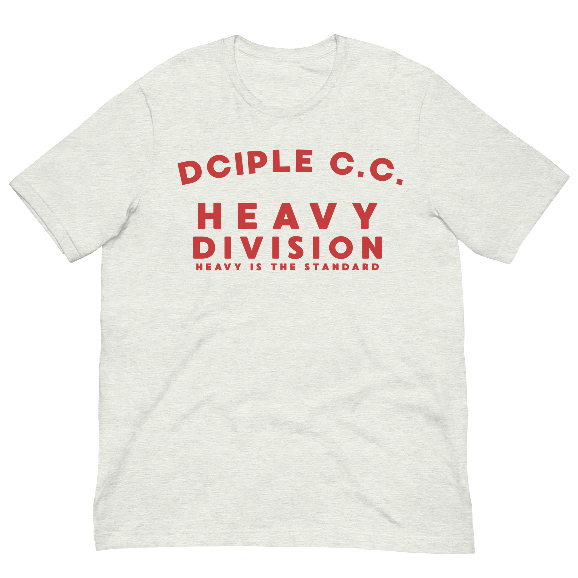  Heavy Division T-Shirt featuring a minimal Heavy Is The Standard graphic by Dciple Clothing Co.