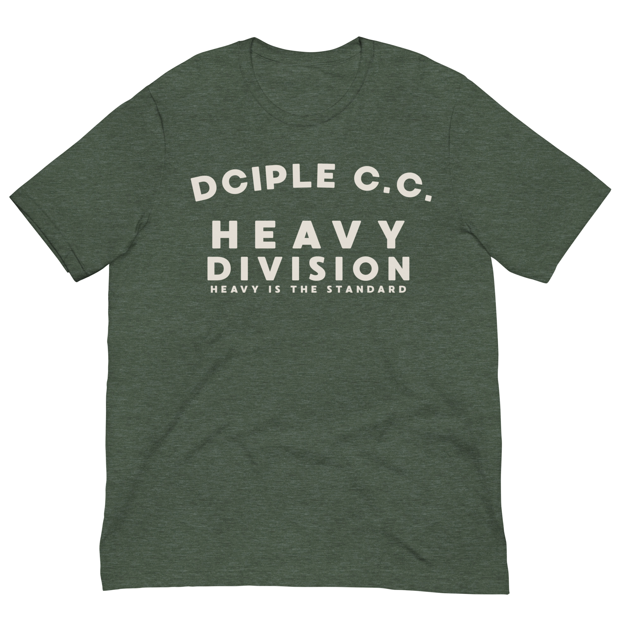 Heavy Division T-Shirt featuring a minimal Heavy Is The Standard graphic by Dciple Clothing Co.