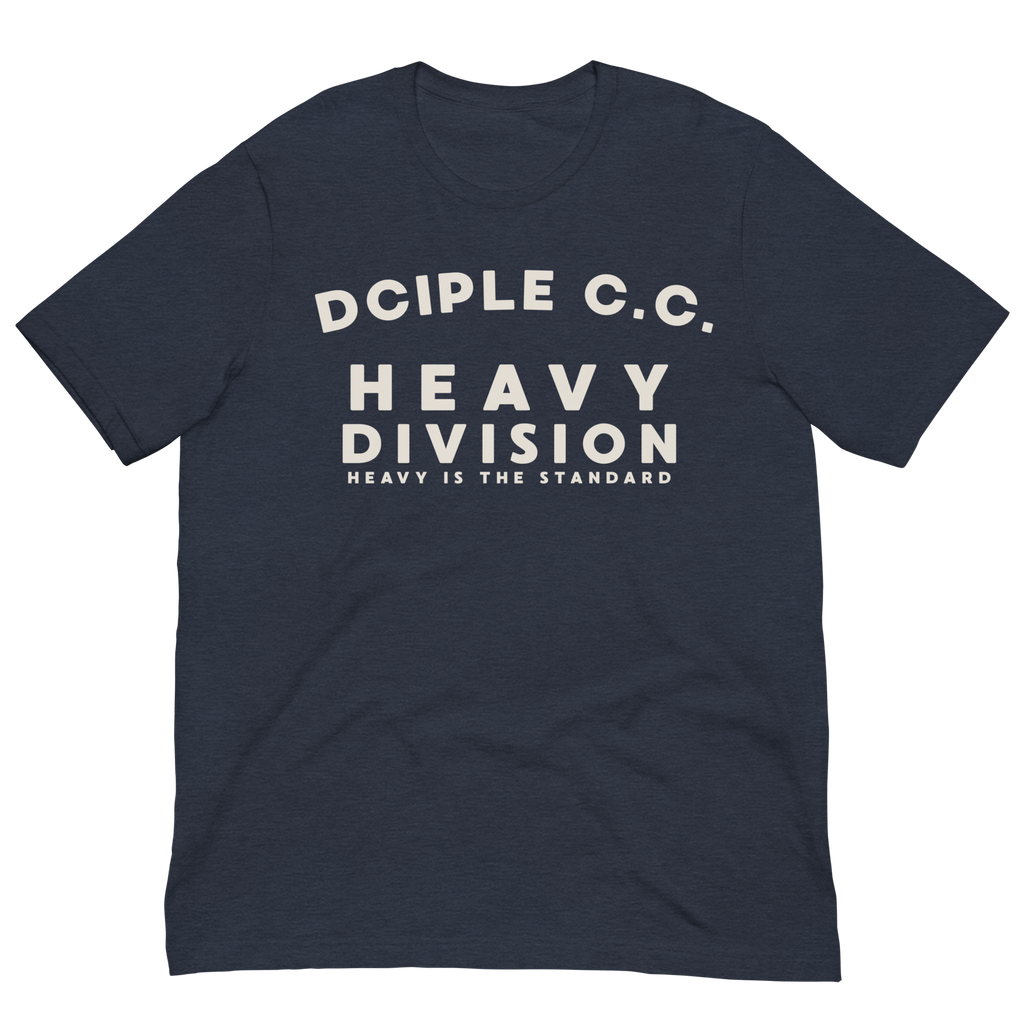 Heavy Division T-Shirt featuring a minimal Heavy Is The Standard graphic by Dciple Clothing Co.