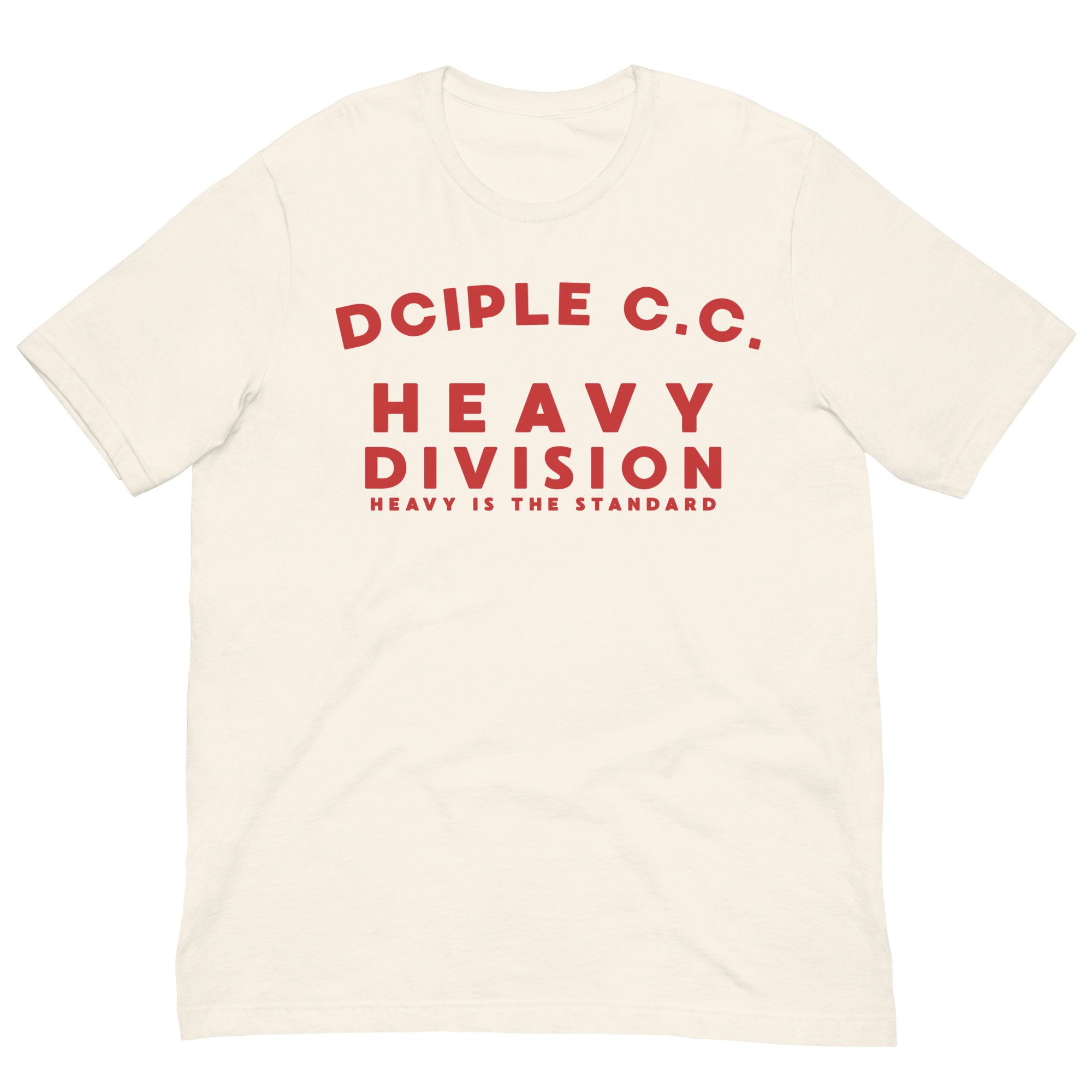  Heavy Division T-Shirt featuring a minimal Heavy Is The Standard graphic by Dciple Clothing Co.